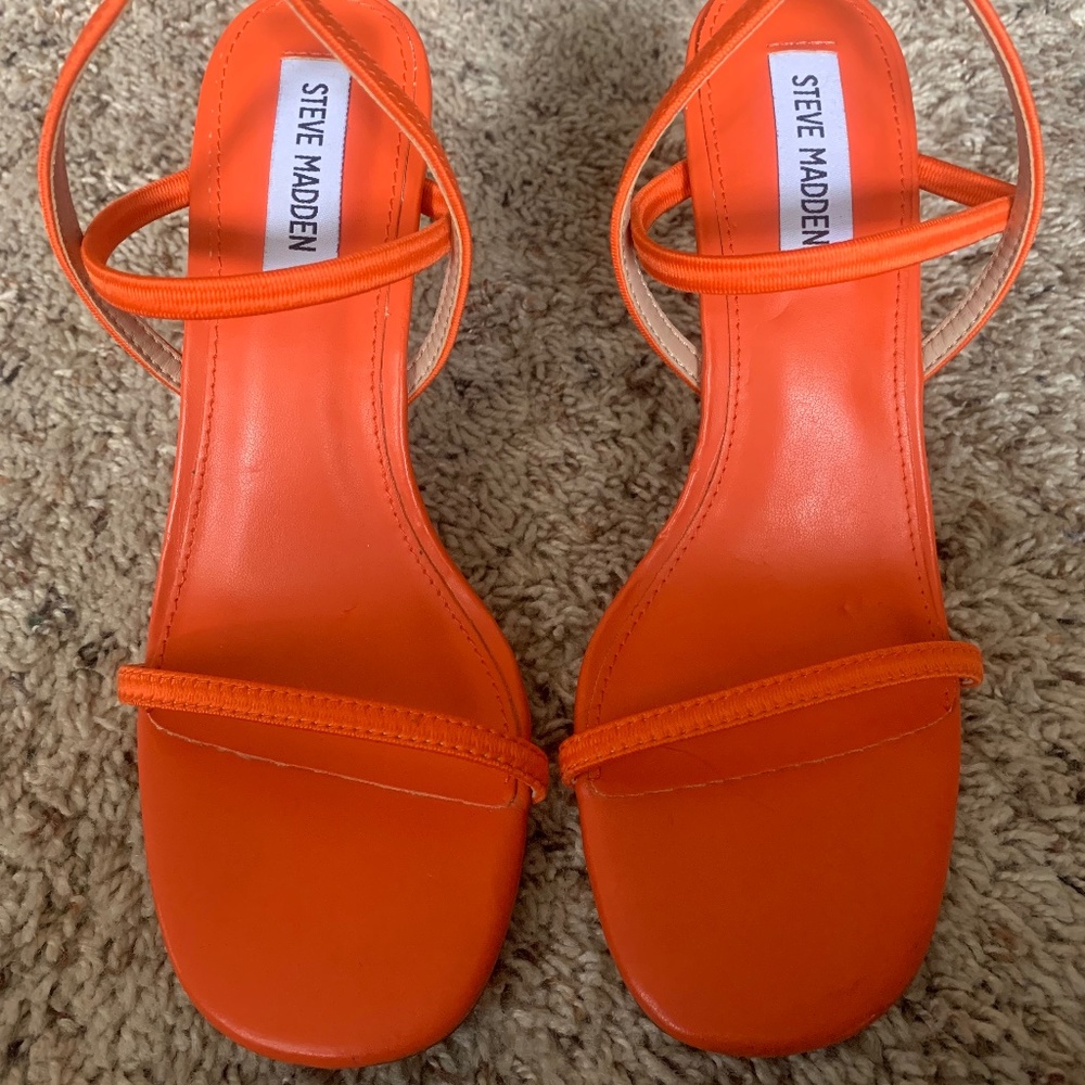 Steve Madden Gabriella Orange Heeled Sandals